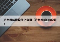 沧州网站建设优化公司（沧州网站seo公司）