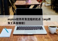 aspice软件开发流程的优点（asp开发工具有哪些）